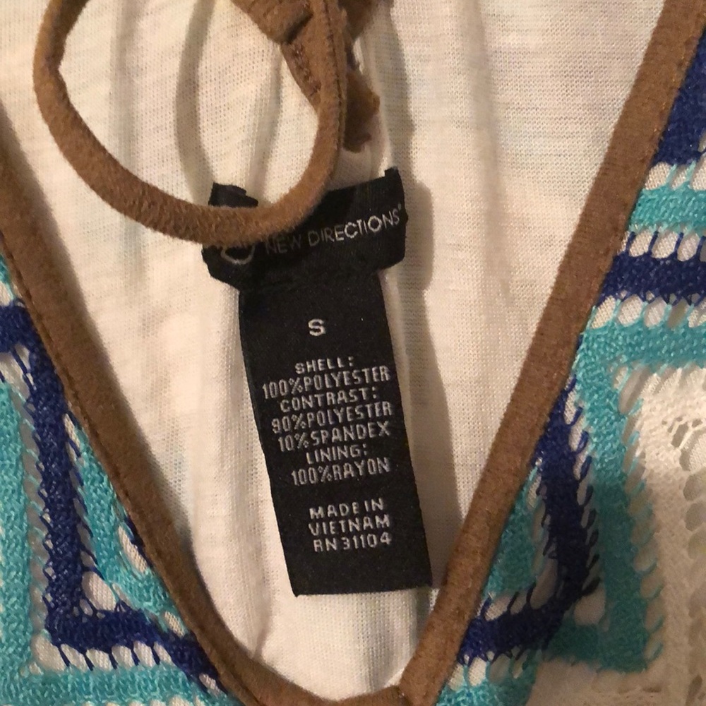 Chevron Pattern Boho Tanktop - S - Picture 4 of 4